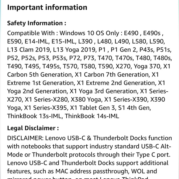 Thunderbolt 3 Workstation Dock - 170W NEW - Picture 11 of 14